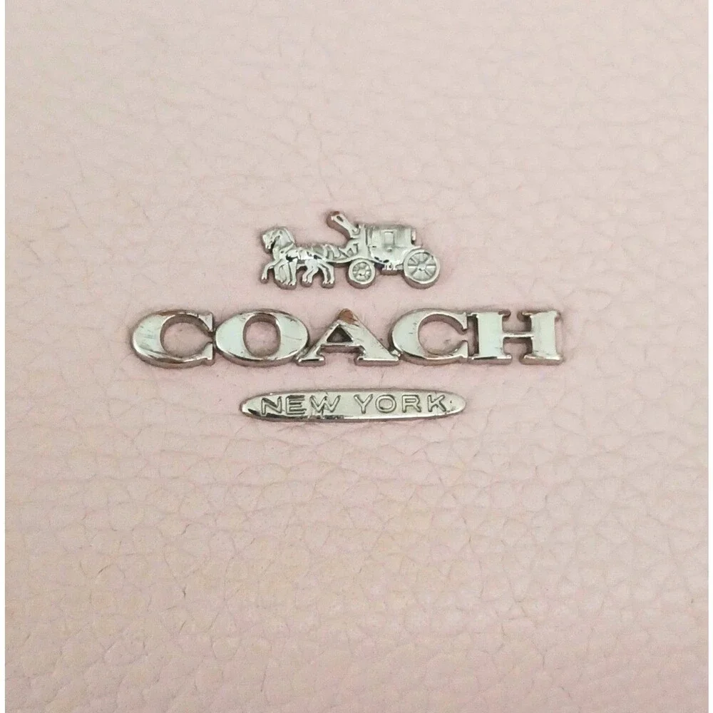 Coach Chaise Crossbody Lt Pink Pebbled Leather 35543 Tassel Trim